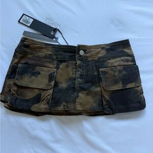 I.AM.GIA Camouflage Mini Skirt